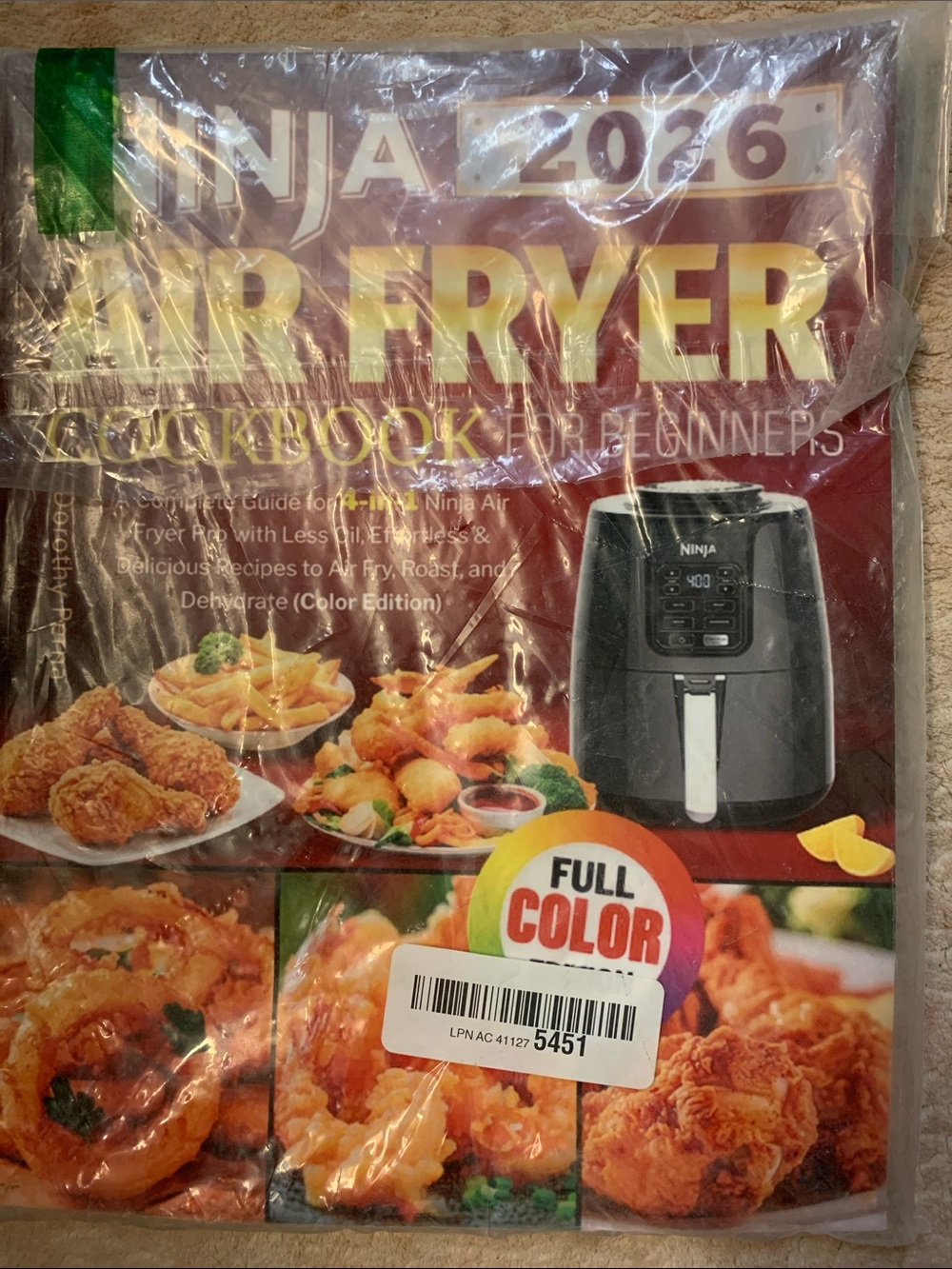 Ninja Air Fryer Cookbook — Red & Black Full-Color Cover